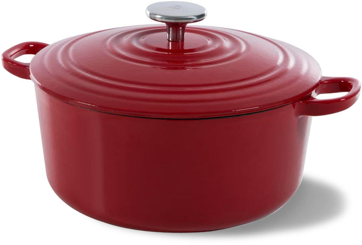 KASSEROLLE Bräter Bourgogne Chili Rot - ø 28 cm / 6.7 liter - Rot, Keramik (28cm) - BK