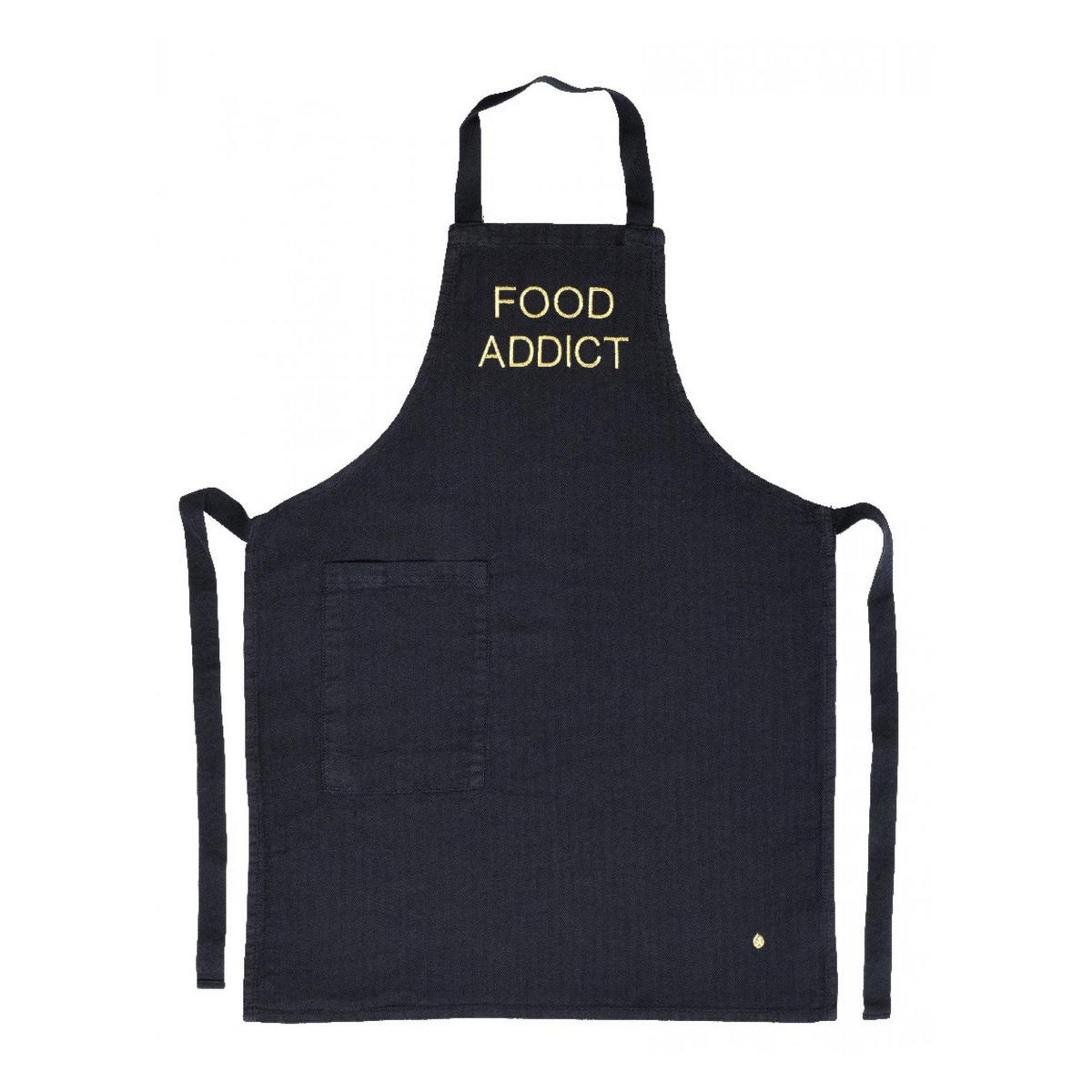 KINDER-KÜCHENSCHÜRZE Marcel Food kaviar 65 x 50 cm - Schwarz, Textil (65/50cm)