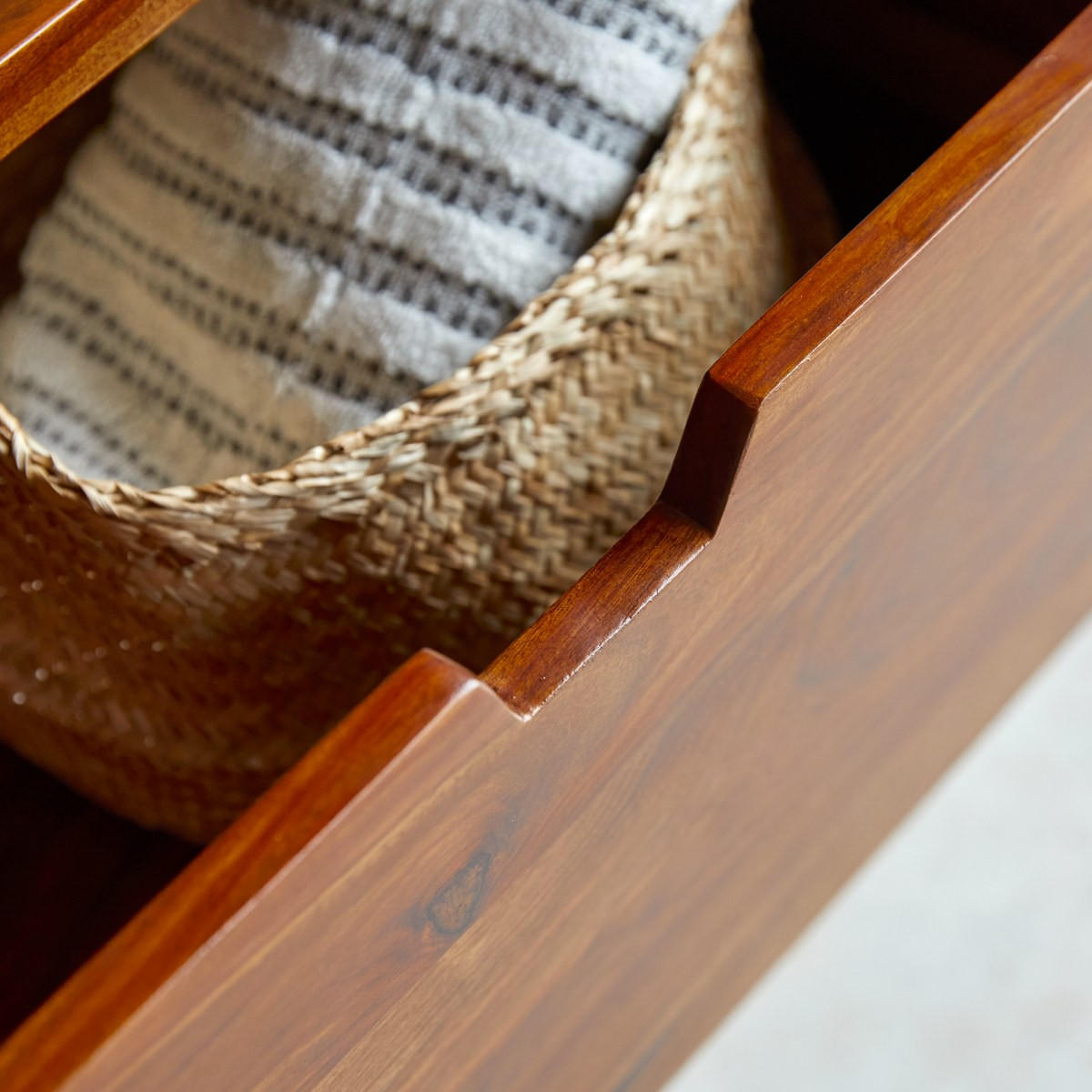 WASCHTISCHUNTERSCHRANK Kwarto Braun aus Palisander - Braun, Holz (60/75/45cm) - Tikamoon