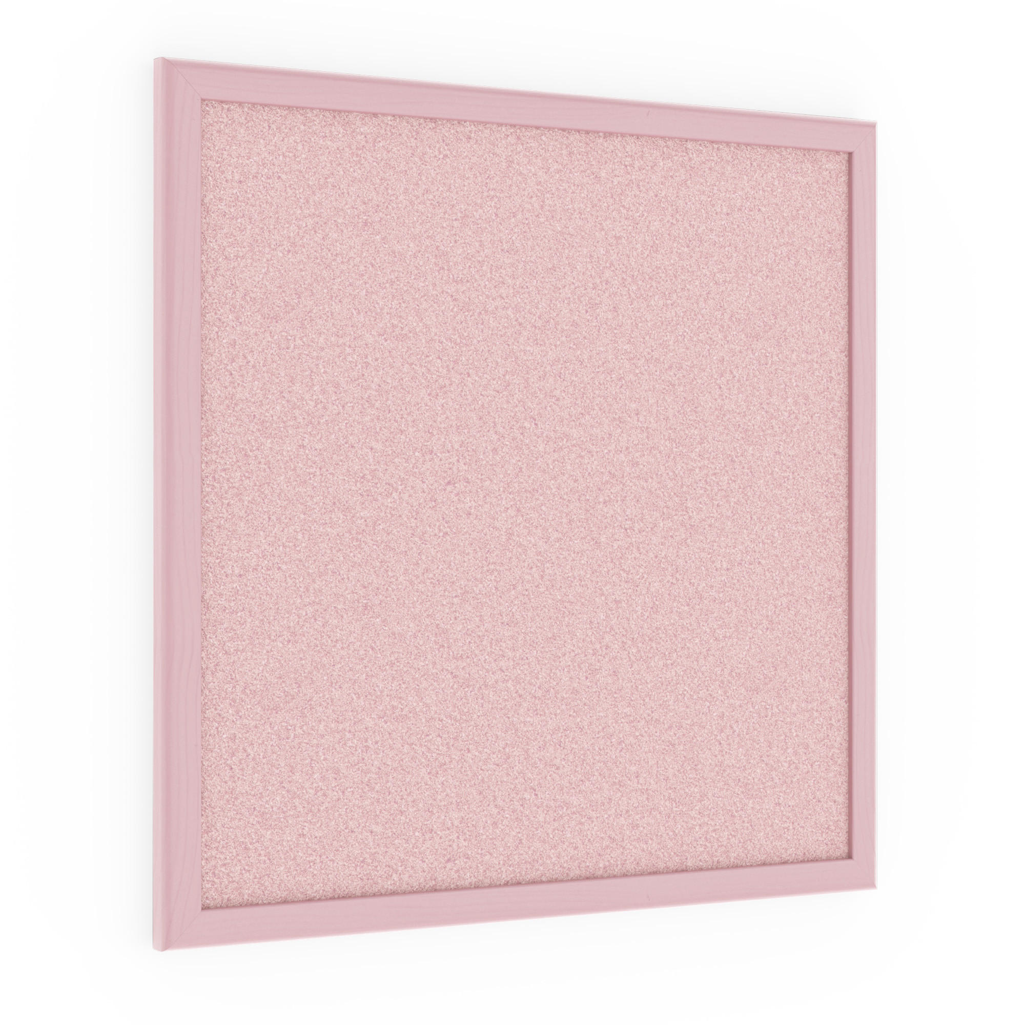 PINNWAND, Korktafel in Pink, 40x40 cm, Holzrahmen - Pink lackiert - Pink, Holz (40/40/1.5cm) - ALLboards