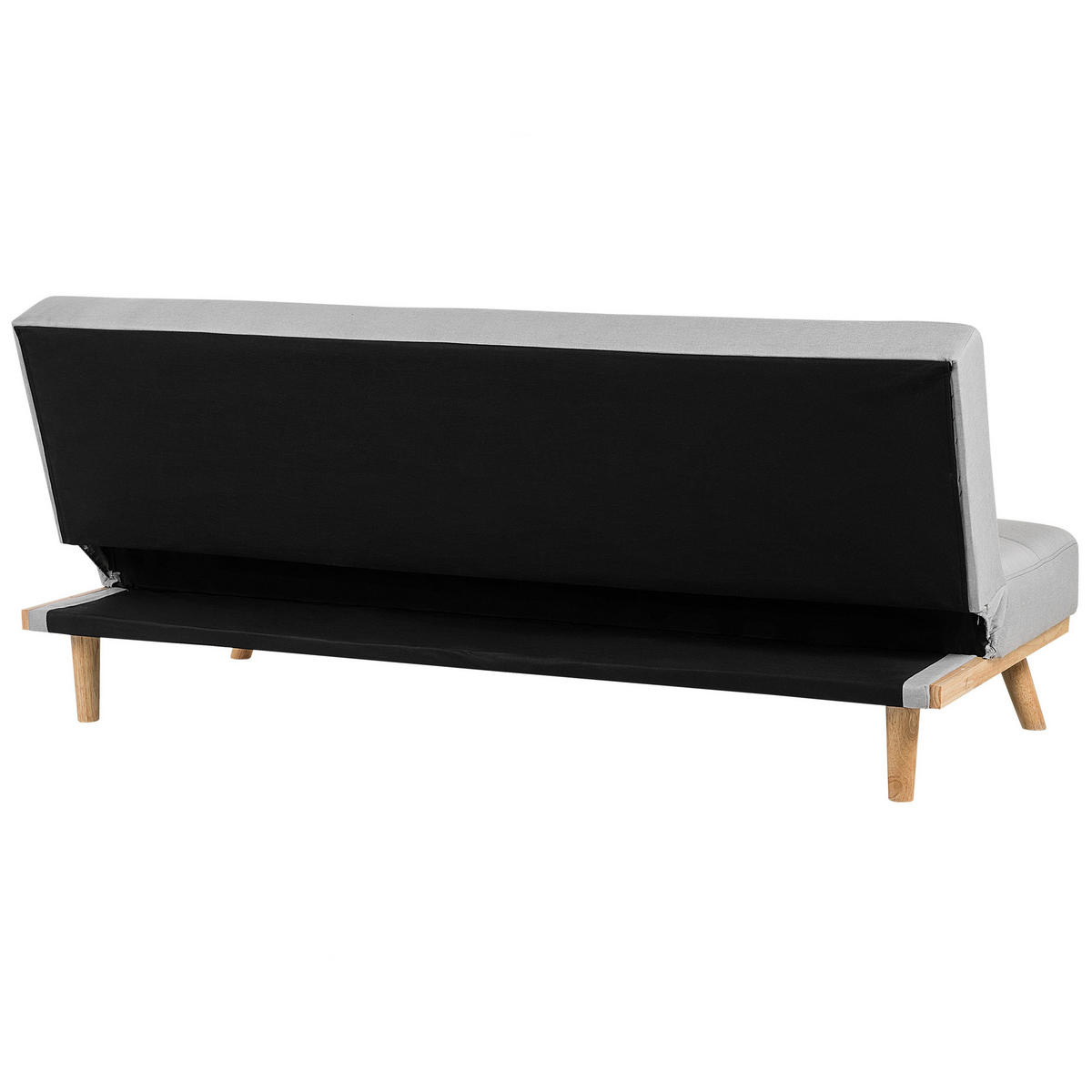 3-SITZER-SCHLAFSOFA Polyester Grau Froya - Hellgrau, Textil (183/80/80cm) - Beliani