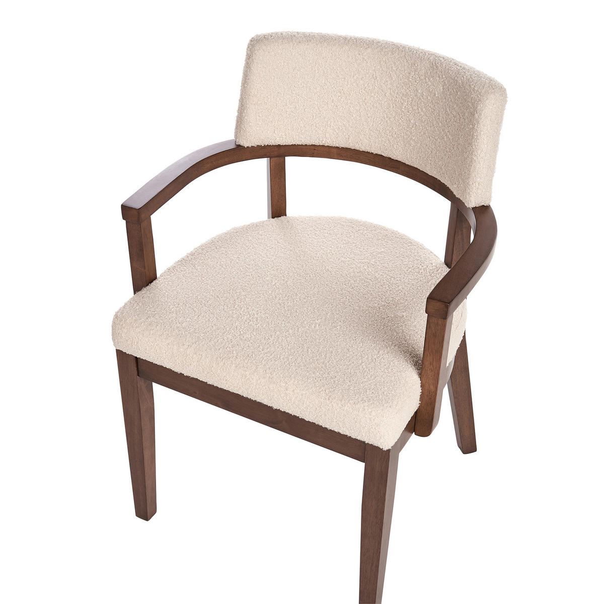 ESSZIMMERSTUHL 2er-Set Beige Dalbo - Beige/Braun, Textil (59/82/56cm) - Beliani