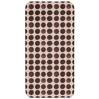 WC PŘEDLOŽKA Puntíky - Vzor - Hnědý 60x120 cm - bordeaux, textil/plast (60/1cm) - OnlyWow