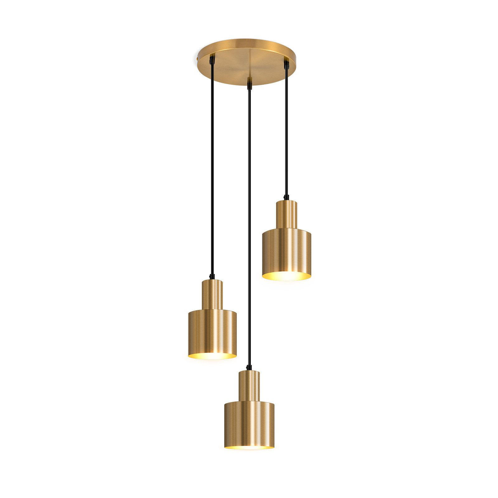 PENDELLEUCHTE Ybarra 12/25/143cm - Goldfarben, Metall (12/25/143cm) - Nettlife