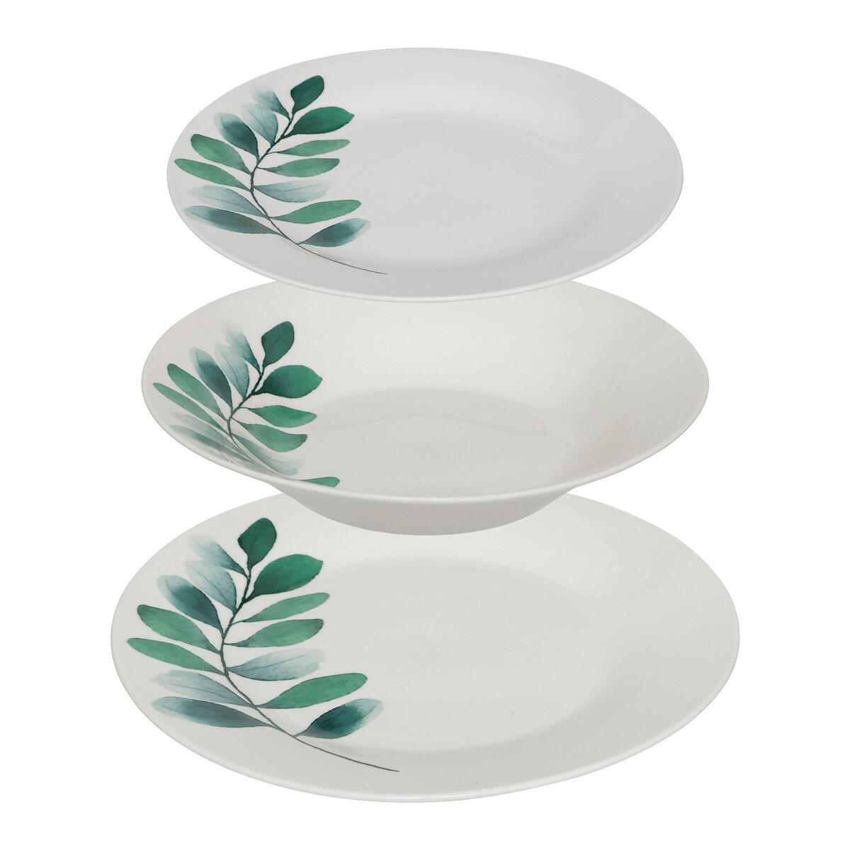 ESSGESCHIRRSET Vegetal Mehrfarben - Multicolor, Keramik (27/2.1/27cm) - Secret de Gourmet