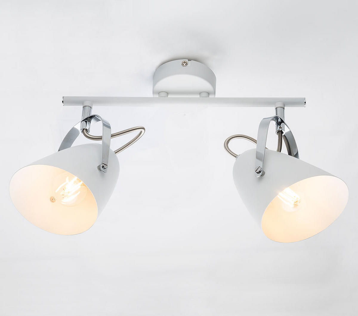 DECKENLEUCHTE ARMECA Metall Weiß - Weiß, Metall (32.5/11.5/24cm) - Globo Lighting