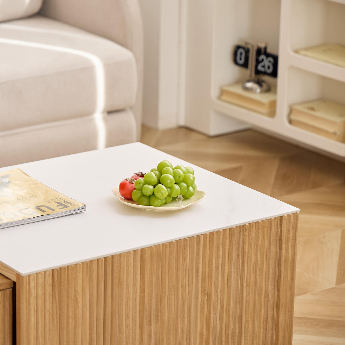 COUCHTISCH (2er Set) Rechteckig Braun 50 x 39 x 36 cm / 70 x 60 x 40 cm - Braun, Holz (60/70/40cm) - Nordlys