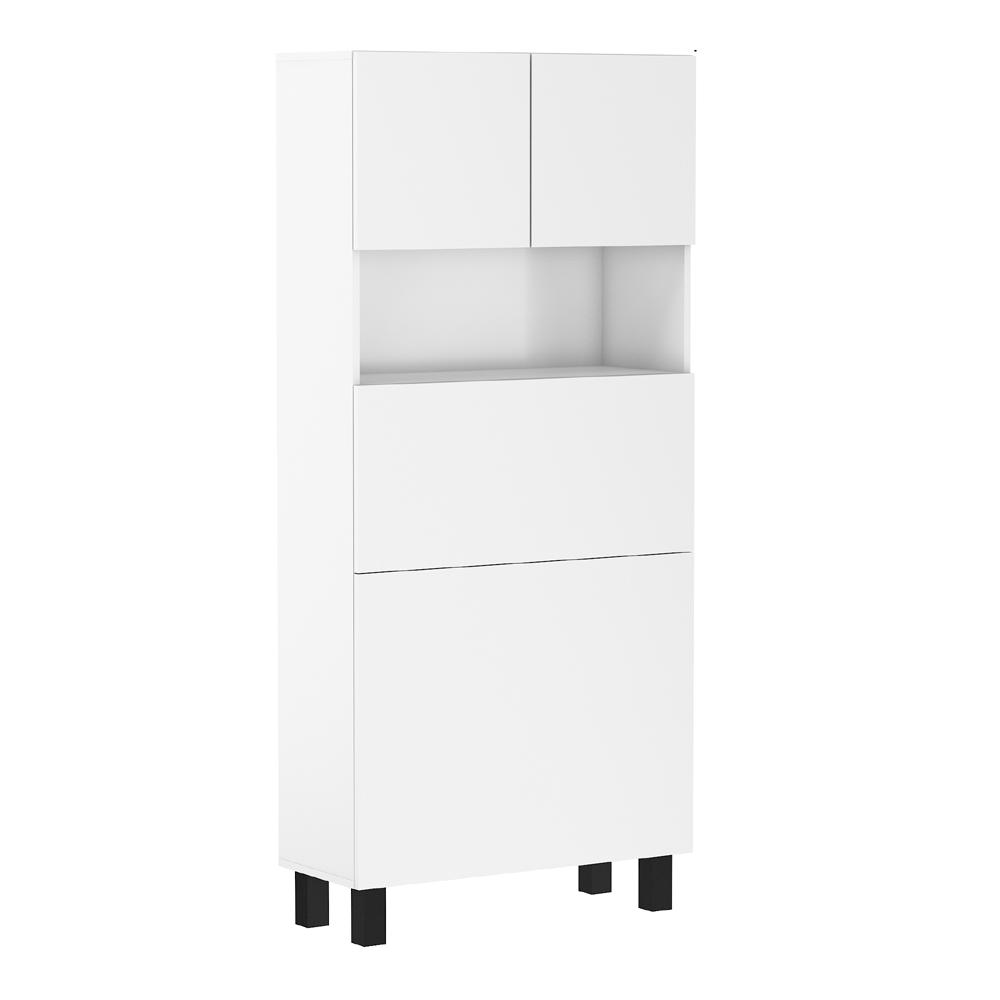 SCHREIBTISCH Weiß 80/175/92 - Weiß, Holzwerkstoff (92/80/175cm) - RAUMHIRSCH FURNITURE