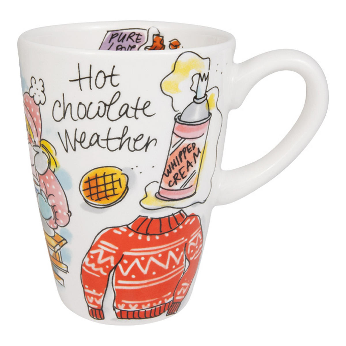 SET 2-tlg. Hot Chocolate Weather in Bunt - 0,5 L - Multicolor, Keramik (0.5L) - Blond Amsterdam