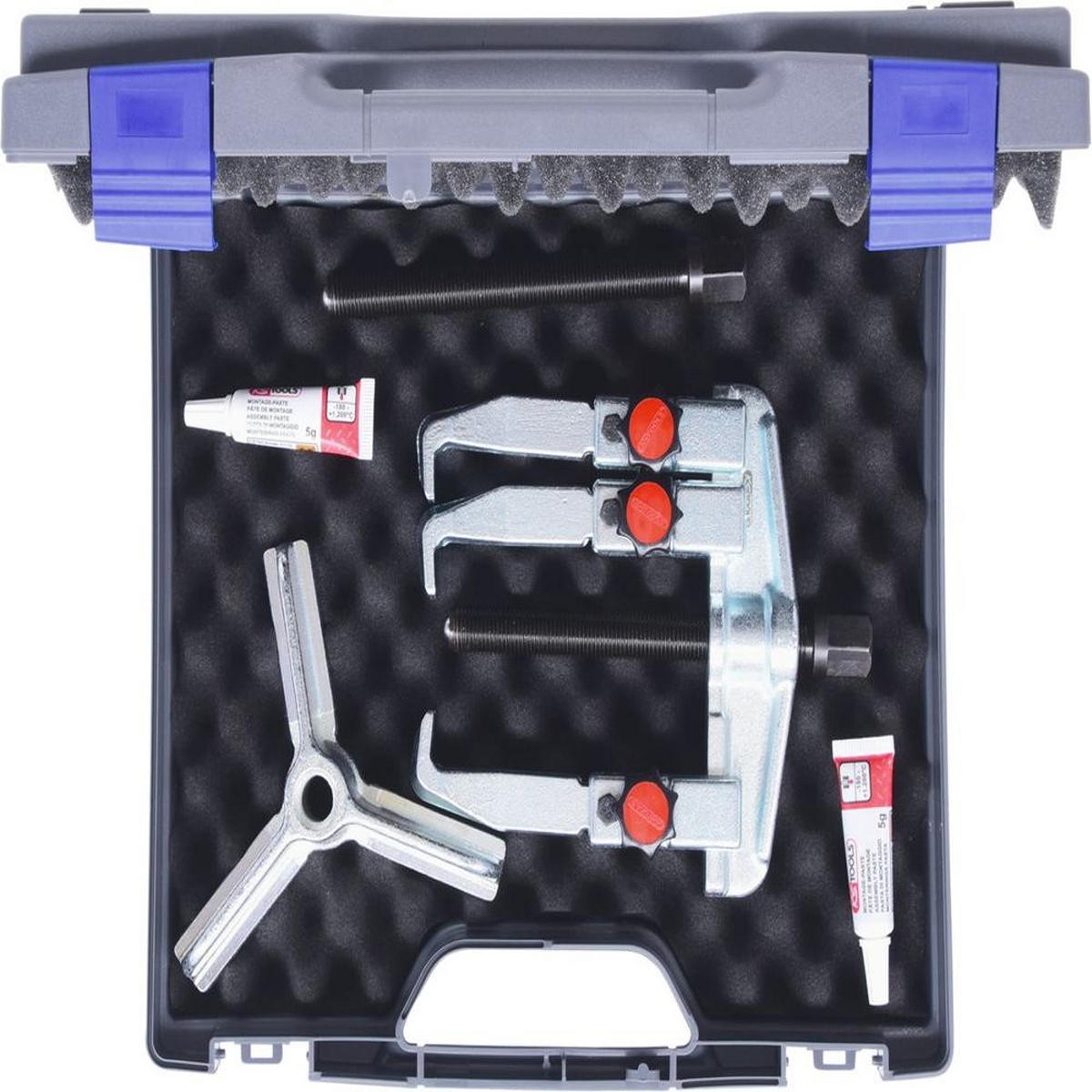 KS TOOLS Schnellspann-Universal-Abzieher-Satz, 7-tlg 20-90mm ( 625.1701 ) - Multicolor, Kunststoff (310/266/95cm) - KS Tools