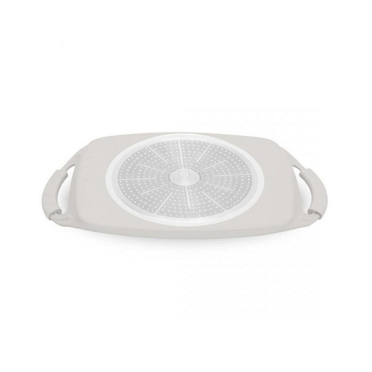 GRILLPFANNE Weiß 47/29/1 cm BH8077 - Weiß, Kunststoff (47cm) - Berlinger Haus