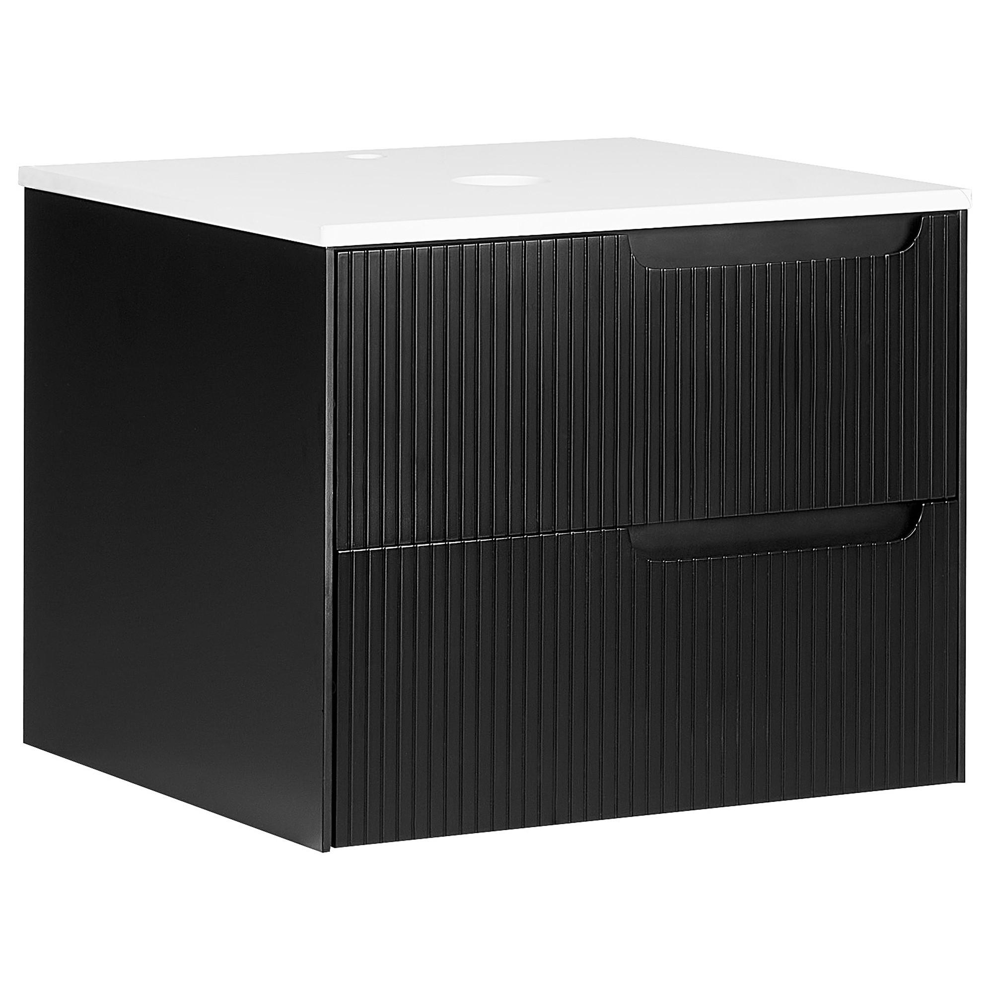 DULAP SUB LAVOAR montat pe perete 60 cm negru Quintela
