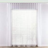 WELLENGARDINE Voile mit Bleiband, weiß, 300x265 cm - Weiß, Textil (300/265cm) - Dekoria