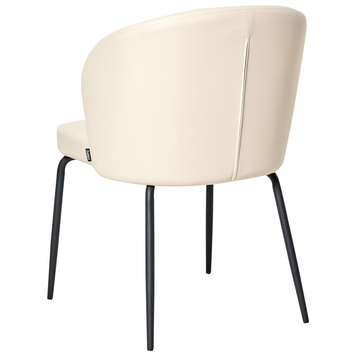 ESSZIMMERSTUHL 2er-Set Kunstleder Hellbeige Zana - Beige, Kunststoff (55/81/56cm) - Beliani