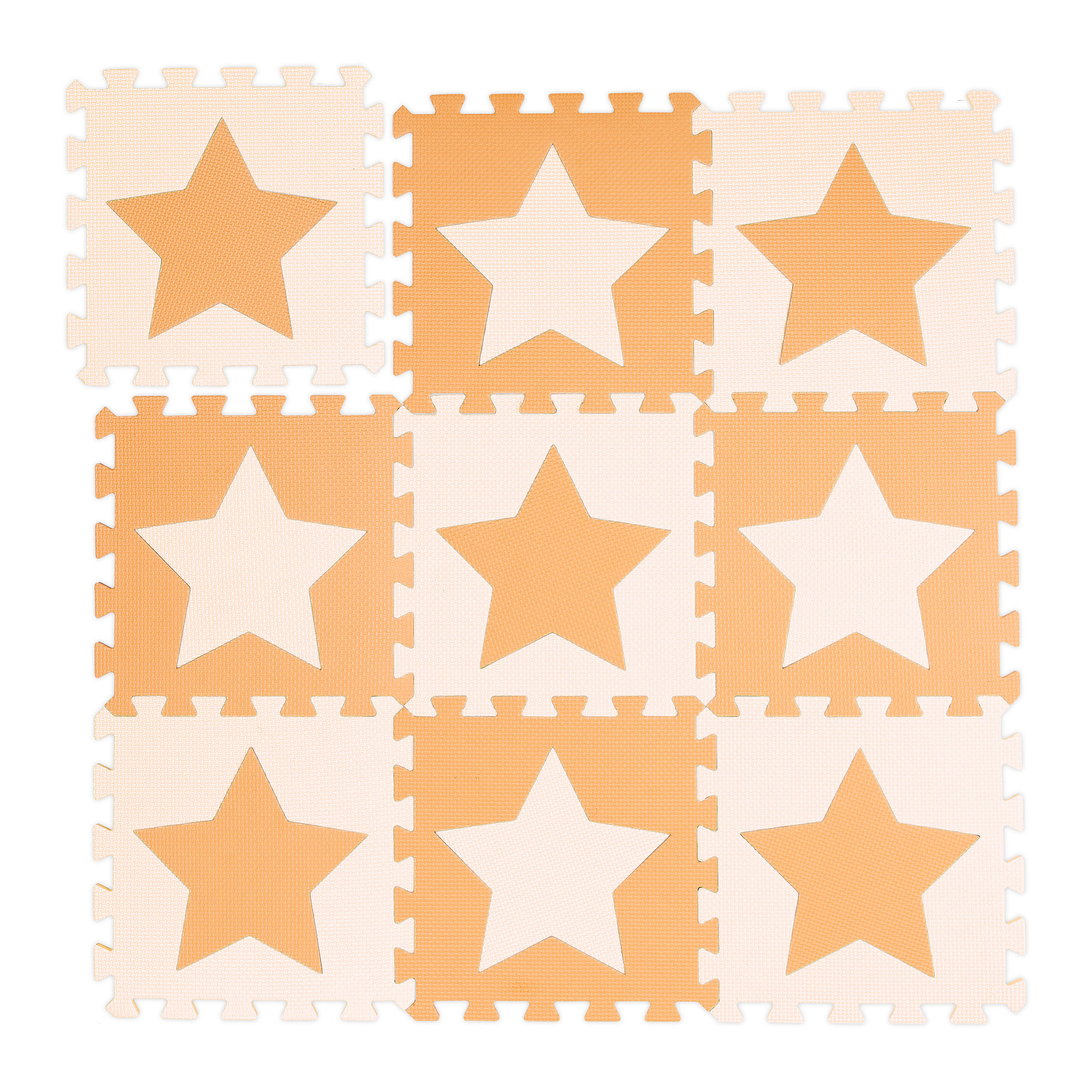 9XPUZZLEMATTE - Gelb/Beige, Kunststoff (32/32cm) - Relaxdays