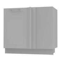 ECKVERBINDUNGSSCHRANK Bari D13U/90 Grau / RAL 7040 fenstergrau 90 / 50 / 82cm - Grau, Holz/Holzwerkstoff (90/82/50cm) - Feldmann-Wohnen