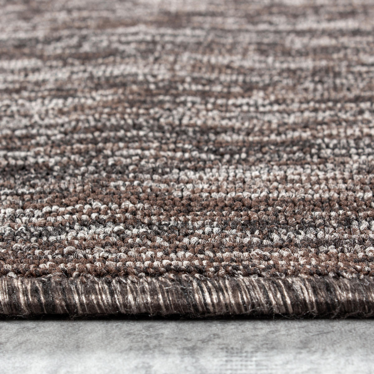 TEPPICH Kurzflor Unifarben Polypropylen saugroboter Wohnzimmer Braun Rund 160x160 - Braun, Textil (160/160cm) - KADIMA DESIGN