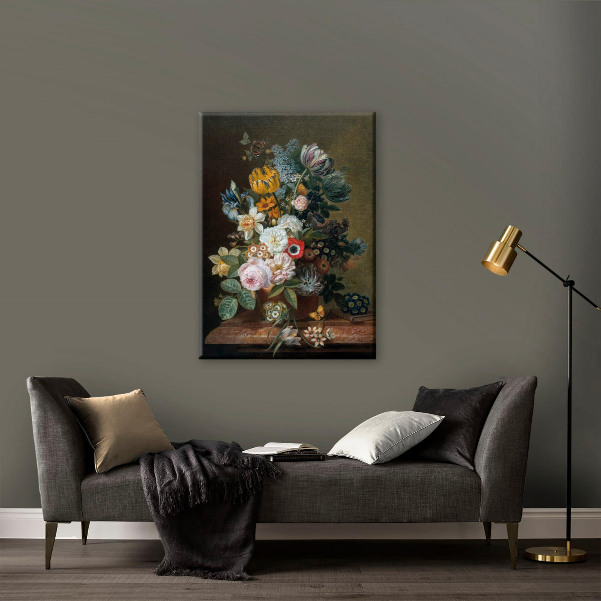 LEINWANDBILD Blumen - 70x100 cm - Multicolor, Holzwerkstoff/Textil (70/3cm) - Art for the Home