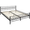 METALLBETT Malta, 180 x 200 cm, schwarz - Schwarz, Metall - tectake