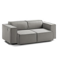 2-SITZER SOFA - Graubraun, Textil (189/70/96cm) - home24