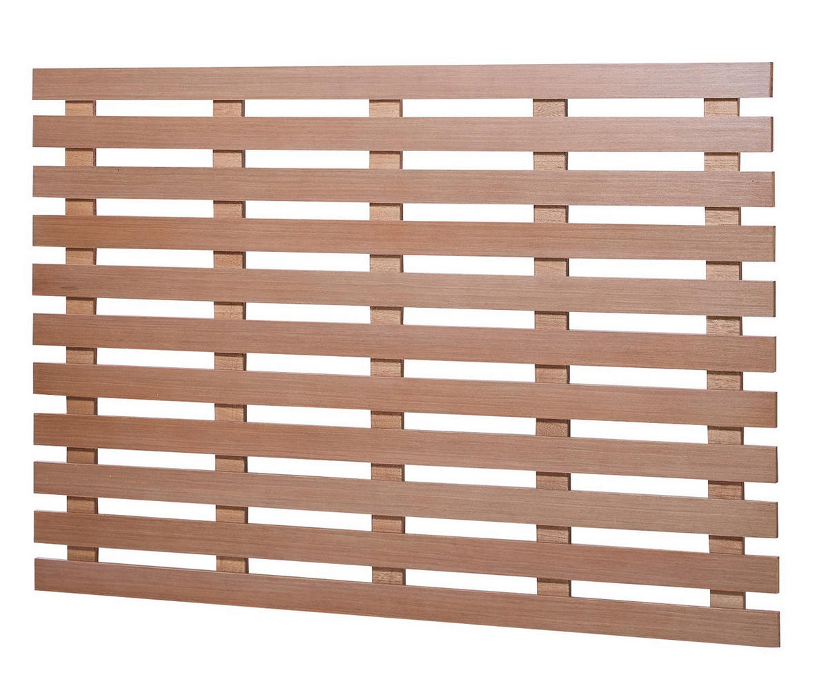 BETTKOPFTEIL Rechteckig Braun 160 cm - Braun, Holz (160/108.5/3.5cm) - Nordlys