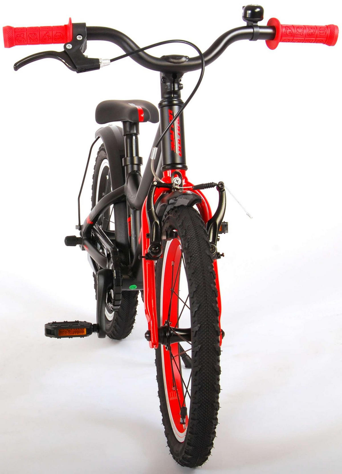 KINDERFAHRRAD Blaster - Jungen - 16 Zoll - Rücktritt + Handbremse - Schwarz - Rot/Schwarz, Metall (48cm) - TPFSports