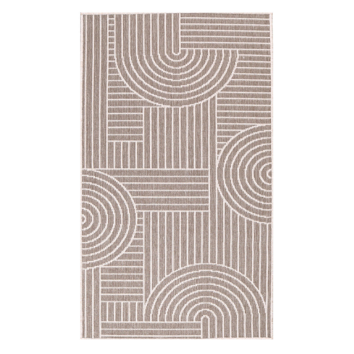 OUTDOOR-TEPPICH DuoRug 5842 Creme 80x150 cm - Beige, Textil (80/150cm) - carpet city