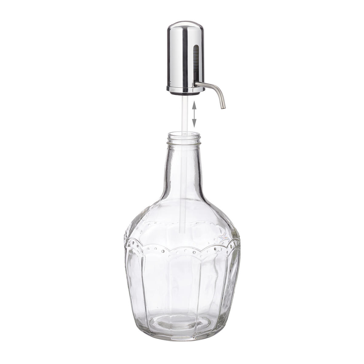 WASSERSPENDER - Transparent, Glas/Kunststoff (2.4L) - Relaxdays