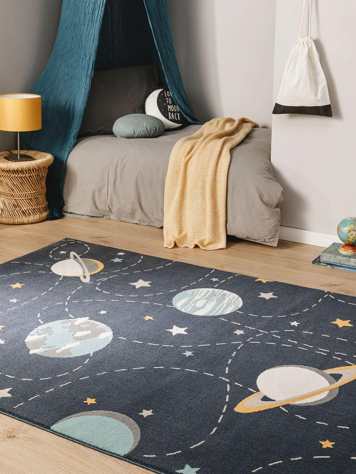 KINDERTEPPICH Apollo Blau 160x230 cm - Blau, Textil (160/230cm) - Lytte