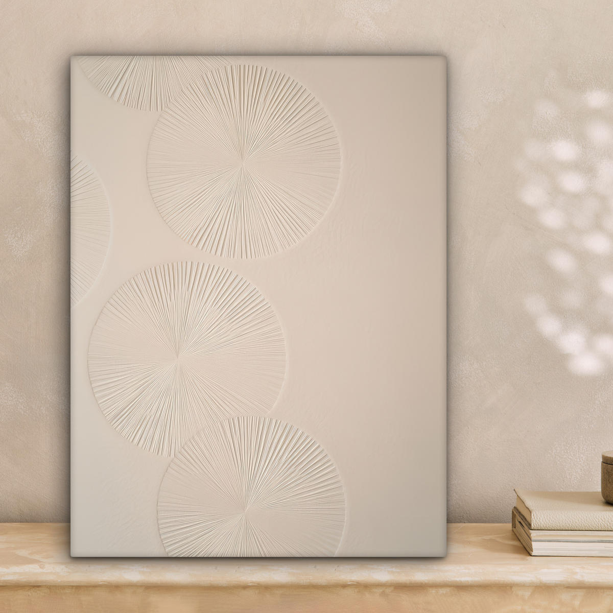 LEINWANDBILD Japandi - Beige - Modern Room Decor 30x40 cm - Ecru, Textil (30/40cm) - MuchoWow