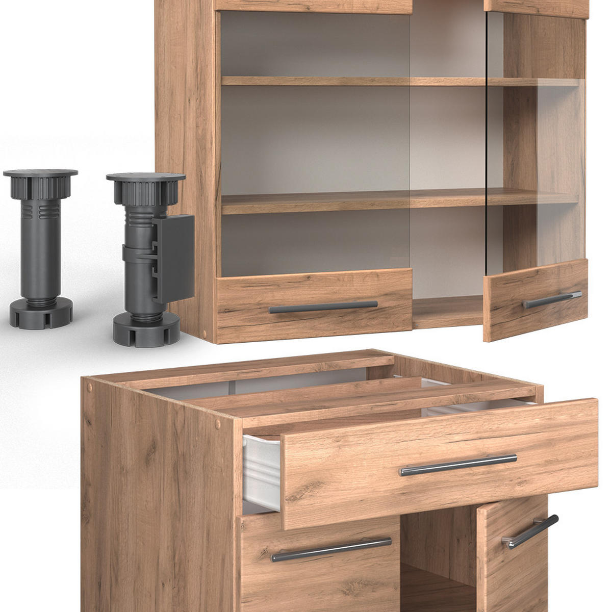 Honigeiche, Holzwerkstoff (140/81.6/46cm) - Vicco