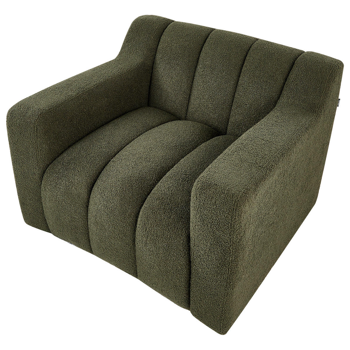 SESSEL Dunkelgrün Agerup - Dunkelgrün, Textil (97/73/87cm) - Beliani