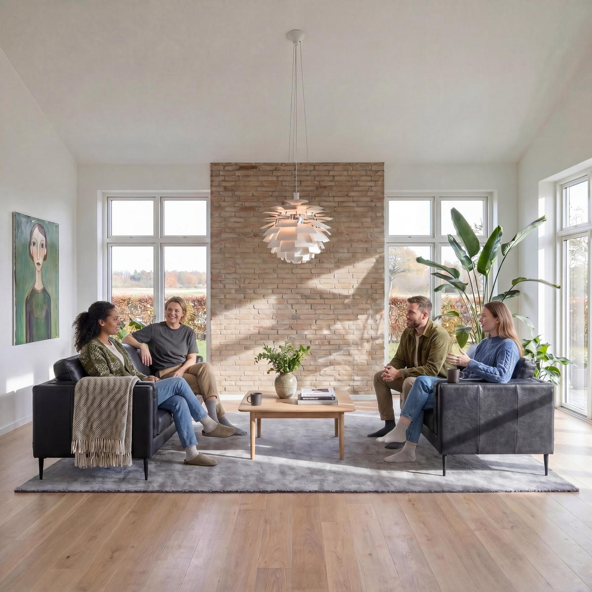 ZWEISITZER-SOFA Echtleder Schwarz - Schwarz, Leder/Metall (157/83/88cm) - Furnhouse