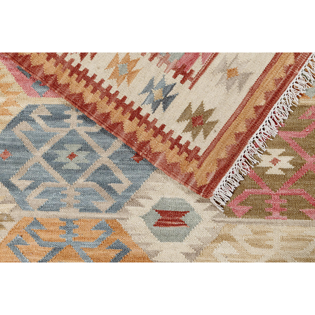 TEPPICH in bunten Farben 160 x 230 cm MOHA - Bordeaux, Textil (160/230cm) - Miliboo