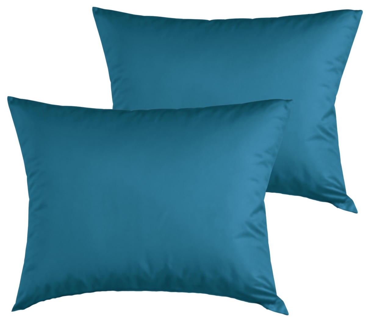 KISSENBEZUG 40x80 cm aus 100% Mikrofaser, Kissenhülle Petrol Einfarbig - Petrol, Textil (80/40cm) - Carpe Sonno