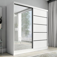 SCHWEBETÜRENSCHRANK 200 cm NERO 2 Farbe: Weiß - Weiß, Holzwerkstoff (200/215/60cm) - A&J MöbelLand