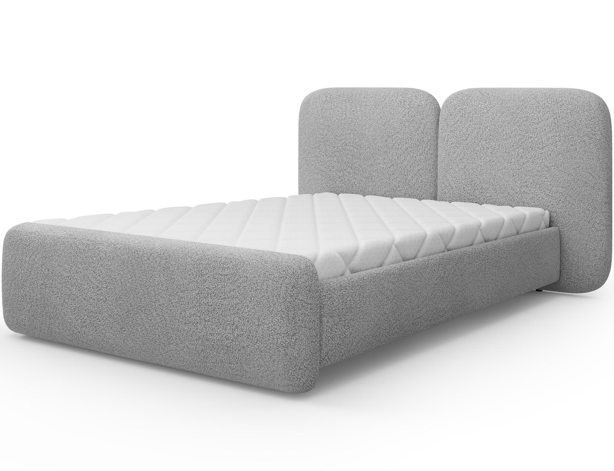 POLSTERBETT Ollival 140x200 cm mit Bettkasten und Metallrahmen – Modernes Designbett ohne Matratze - Grau, Kunststoff (140/200cm) - Wohnideebilder