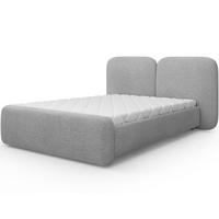 POLSTERBETT Ollival 140x200 cm mit Bettkasten und Metallrahmen – Modernes Designbett ohne Matratze - Grau, Kunststoff (140/200cm) - Wohnideebilder