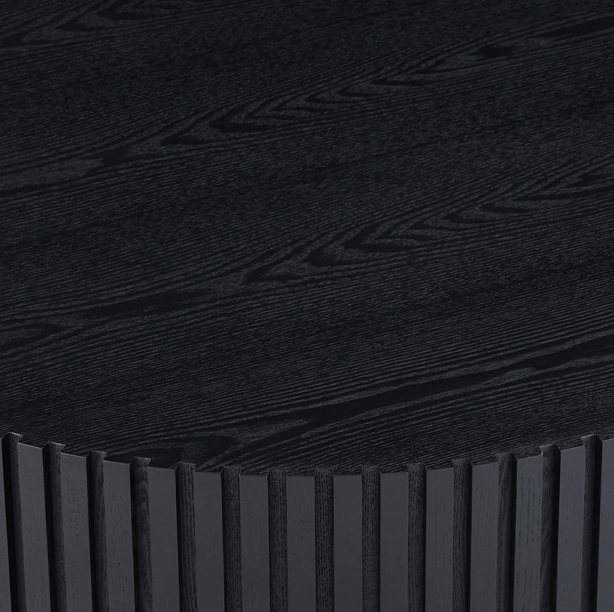 COUCHTISCH 80 cm in Schwarz mit Ablagekante, Höhe 35 cm - Schwarz, Holzwerkstoff (80/80/35cm) - BEAOK