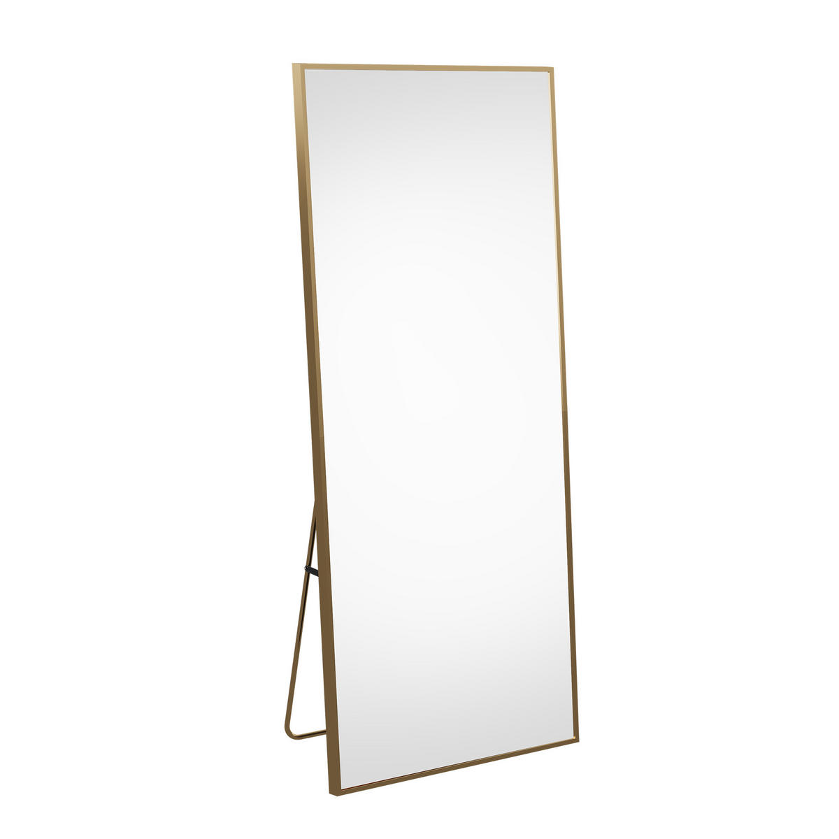 STANDSPIEGEL Ganzkörperspiegel,177 x 77 cm, freistehend/wandmontiert, Ankleidespiegel, goldfarben - Goldfarben, Glas (77/177/3cm) - WoodenAura