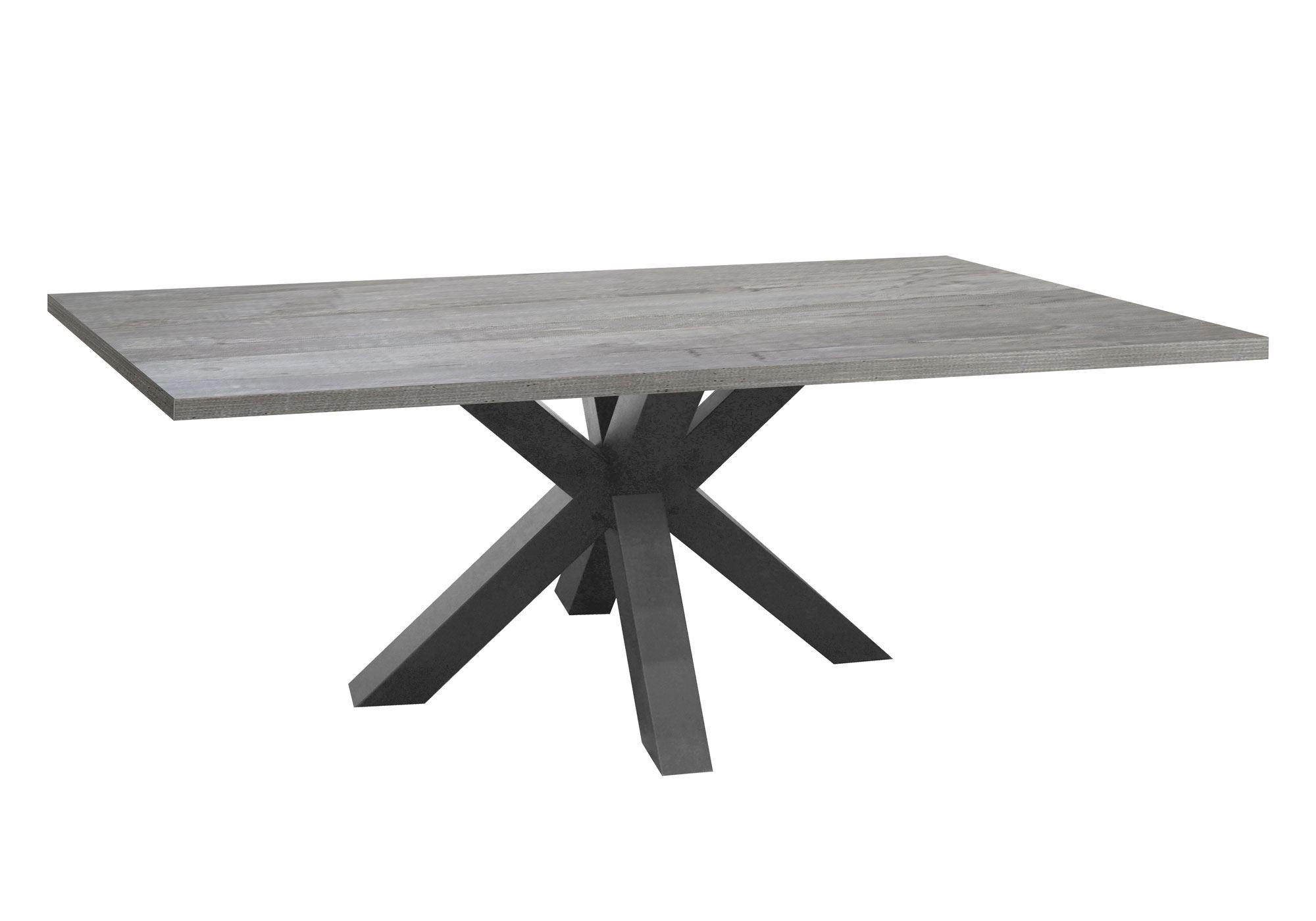 ESSTISCH Ela 2 140 x 90 x 75 Graphit/Beton - Hellgrau/Graphitfarben, Holzwerkstoff (140/90/75cm) - 58aufmkessel