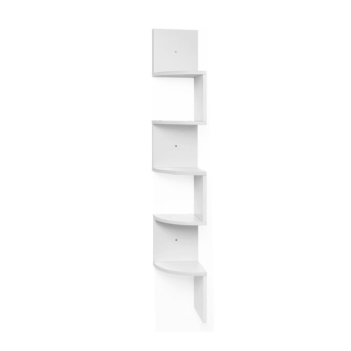 ECKREGAL - Weiß, Holzwerkstoff (127.5/20/20cm) - Hansiro