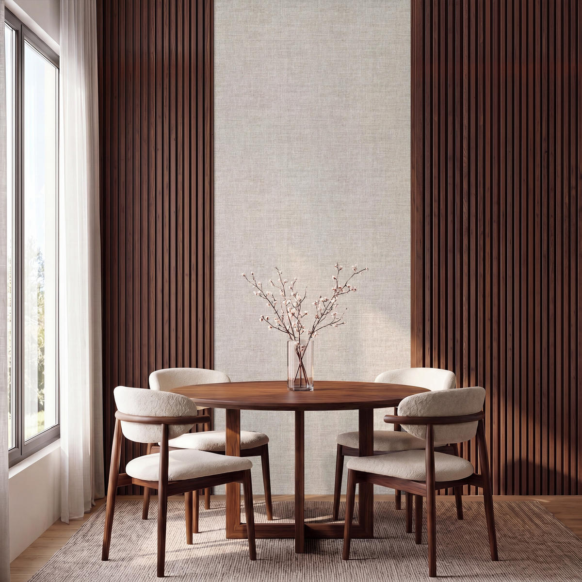 TAPETE - Leinen - Textur - Beige - 120x280 cm - Creme, Papier (120/280cm) - OnlyWow