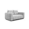SOFA CLOUDI 2-Sitzer, hellgrau - Hellgrau/Schwarz, Holz/Textil (181/89/104cm) - Courtois Laville