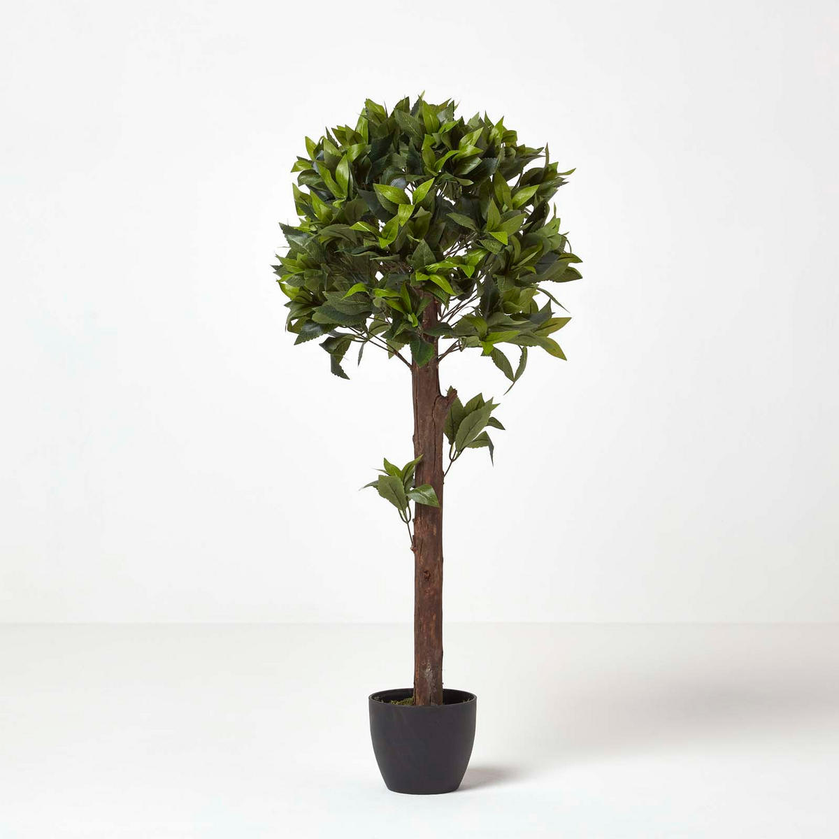 KUNSTBAUM Lorbeer formgeschnitten, 91 cm - Grün, Kunststoff (91cm) - Homescapes