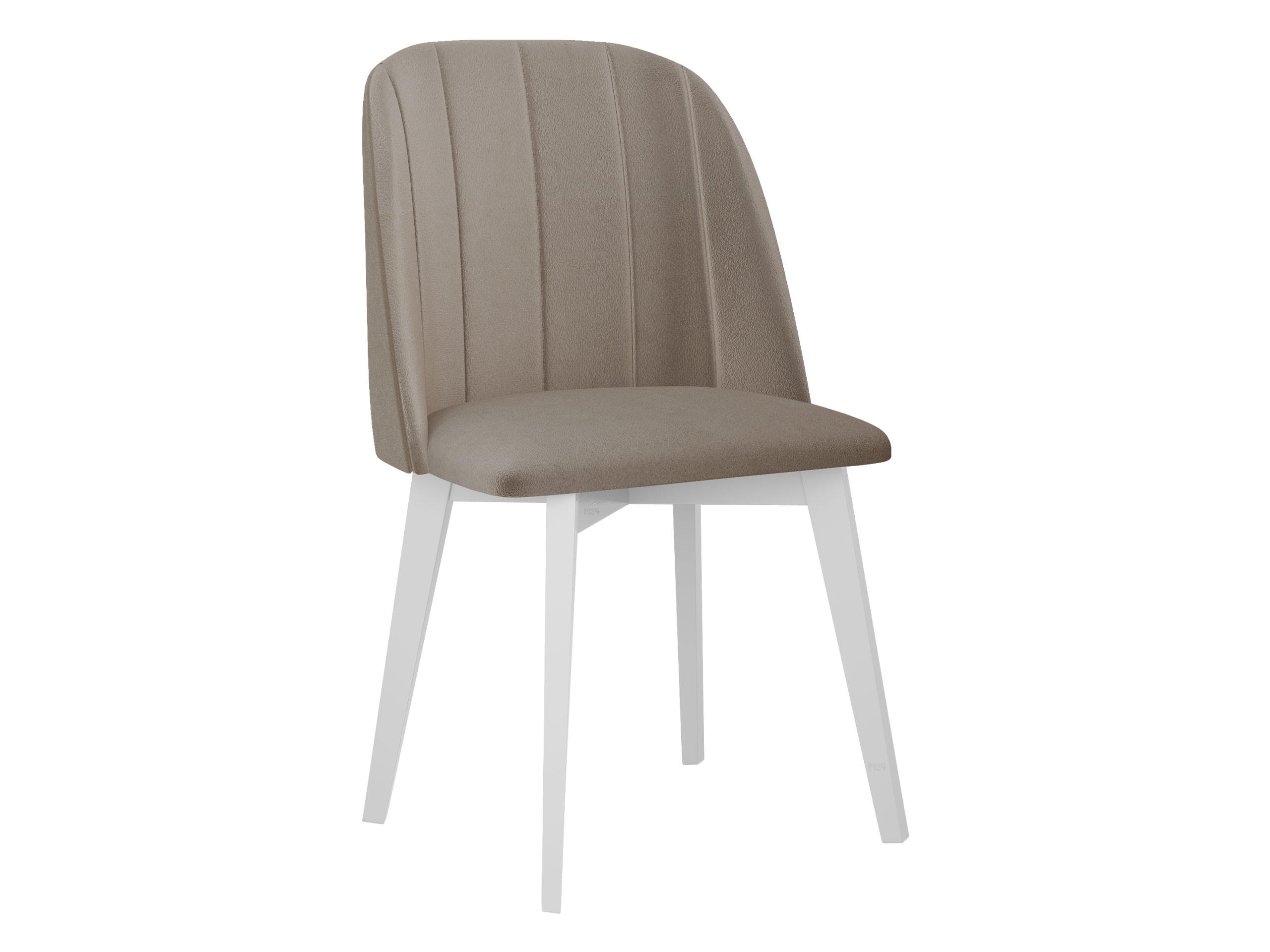 ESSZIMMERSTUHL Monti III Pik Gerade - Weiß/Naturfarben, Holz/Textil (48/83/55cm) - MIRJAN24