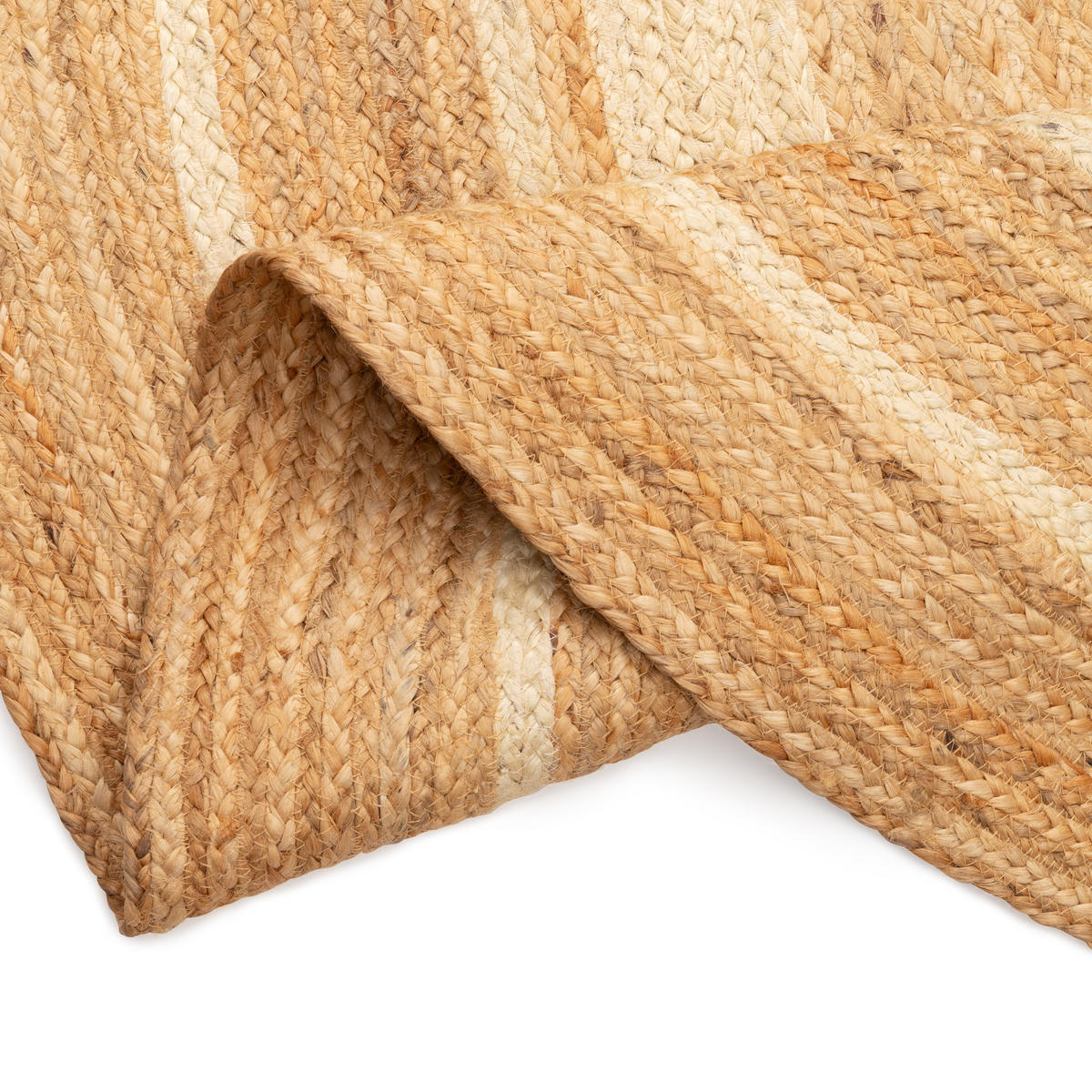 TEPPICH JUTE Rund Braun Beige 80/80 cm - Beige, Textil (80/80cm) - Tapiso