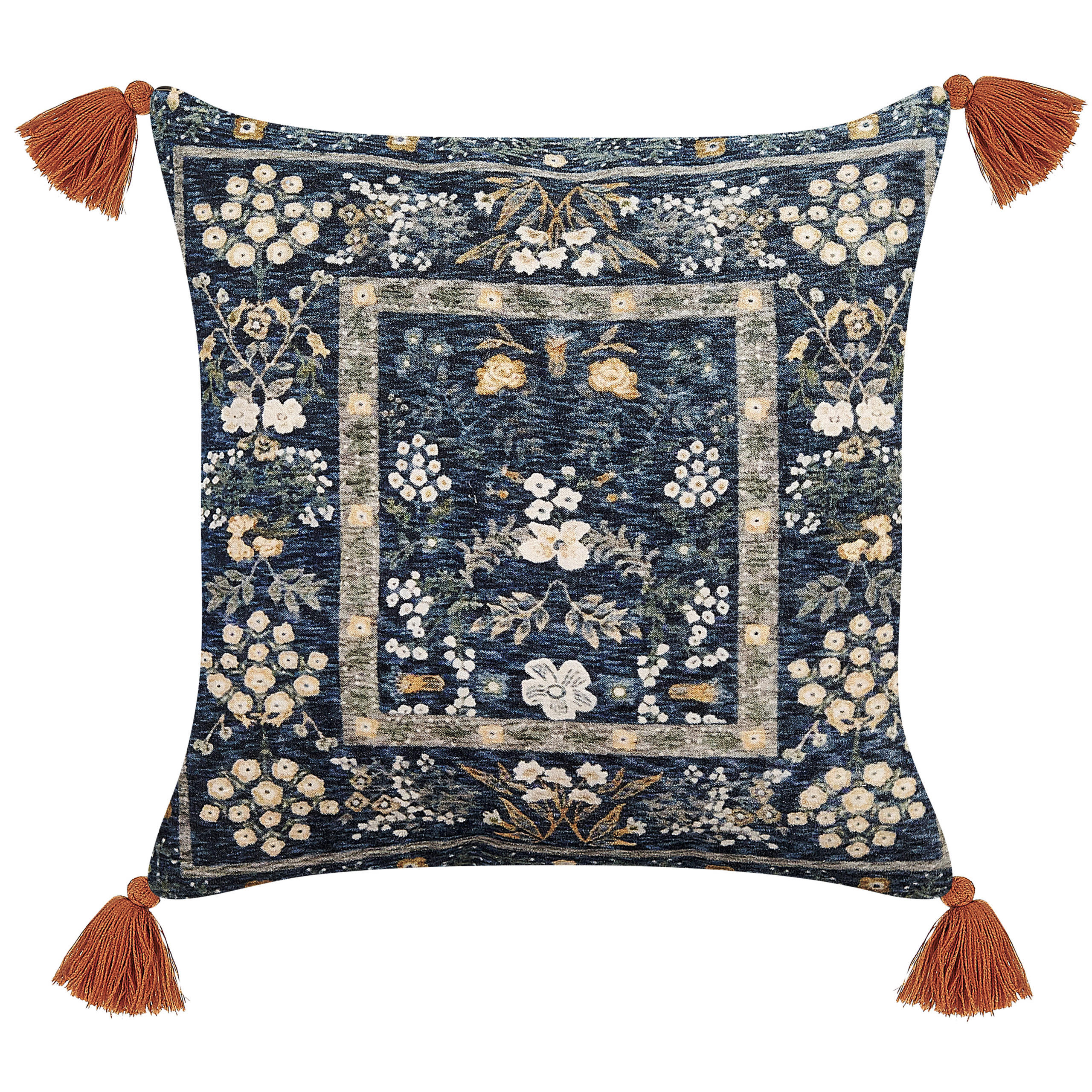 DEKOKISSEN 2er-Set Bunt 45/45 cm Panax - Multicolor, Textil (45/45cm) - Beliani