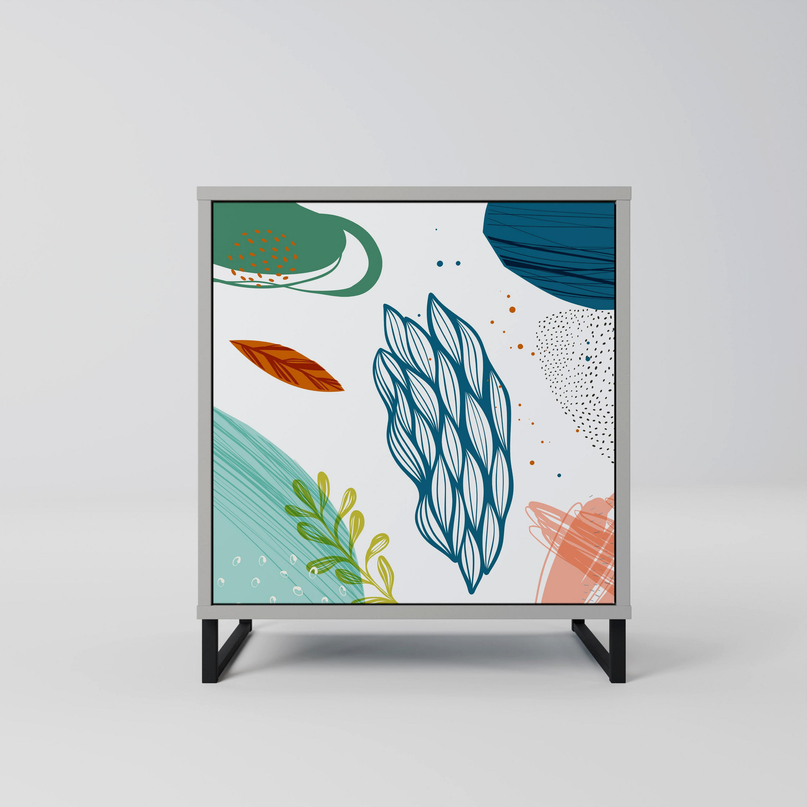 SpaceRebels Sideboard Grau 57.5x67.5x42 cm