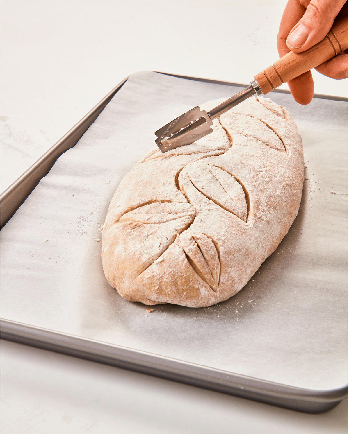 DEKORIERMESSER für Brot Laib & Seele 19 cm - Braun, Keramik (2/2/1cm) - Birkmann